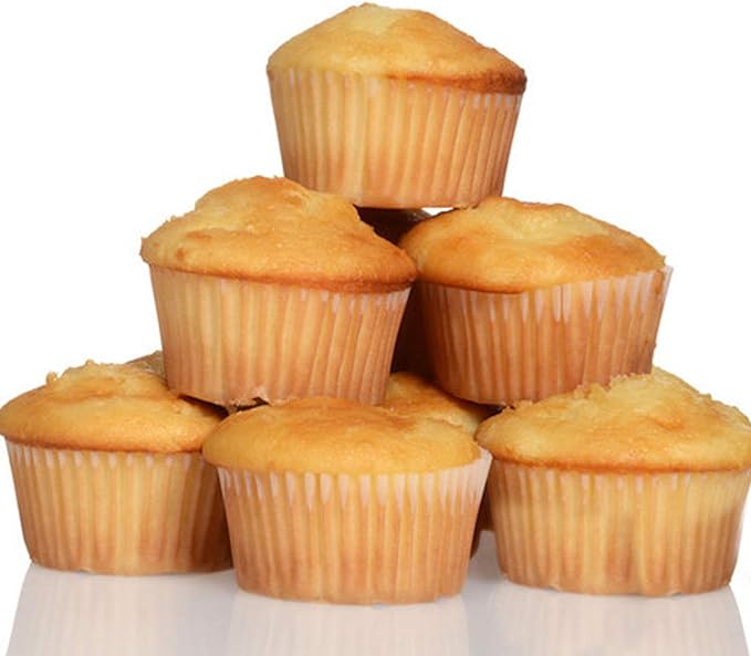 Caperci Standard Natural Cupcake Liners 500 Count, No Smell, Grease-Proof Paper Muffin Liners