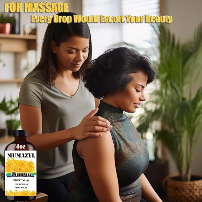 Mango Essential Oil, Mango Oil 4 Fl Oz 120ML for Diffuser Humidifier Yoga Cleaning DIY Candle Soap