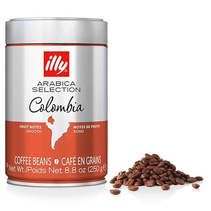 illy Whole Bean Coffee - Perfectly Roasted ??Colombia Medium Roast ??Smooth Taste, Notes of Fruit