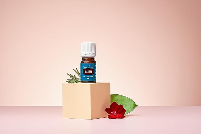Young Living - Marjoram Essential Oil 5 ml | Soothing Muscle Relief | Aromatherapy for Relaxation |