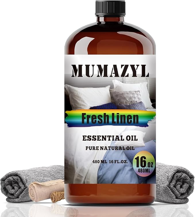 Fresh Linen Essential Oil, Fresh Linen Oil 16 Fl Oz 480ML for Diffuser Humidifier Yoga Cleaning DIY