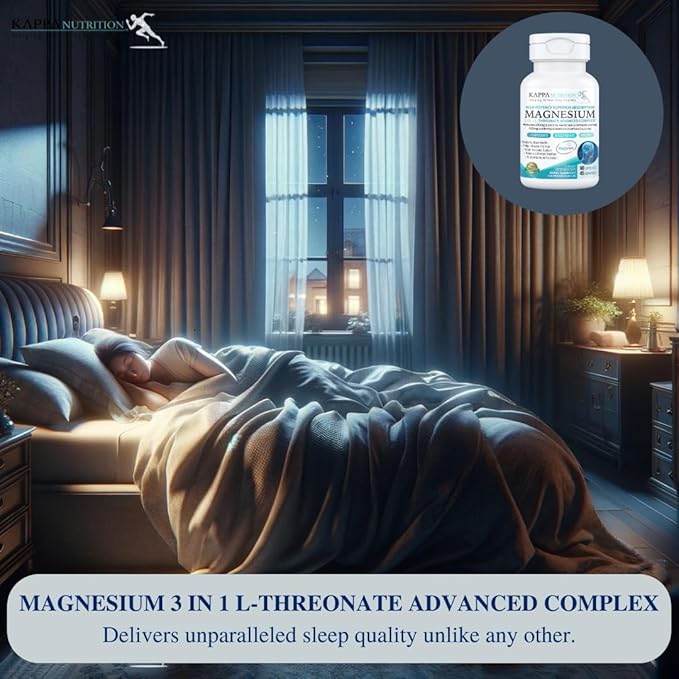 Kappa Nutrition Magbrain??Magnesium L-Threonate Plant-Based, 420mg Elemental Magnesium (3 Capsules)