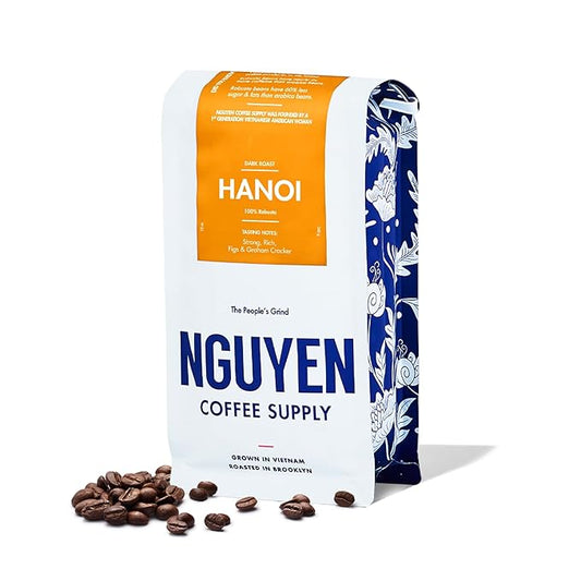 Nguyen Coffee Supply - Hanoi Robusta: Dark Roast Premium Whole Coffee Beans, Vietnamese Single
