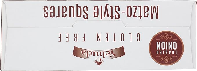 Yehuda Matzo Toasted Onion Matzo Squares, Gluten Free, 10.5 oz