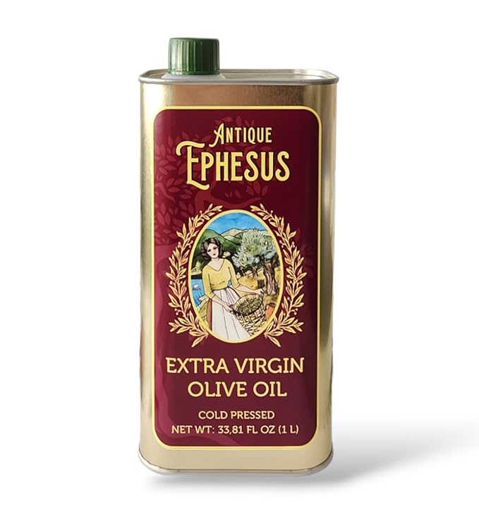 Extra Virgin Olive Oil Cold Pressed - London Award-Winning - 33.81 Fluid Ounce,Antique Ephesus