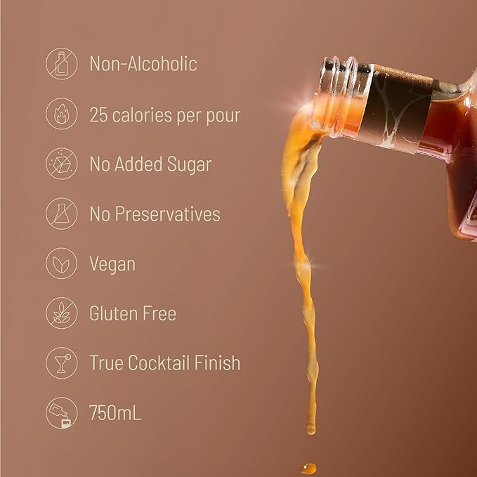Tilden Cocktails Tandem, Non-Alcoholic Cocktail, Vegan and No Sugar Added, Tart Cherry, Bitter