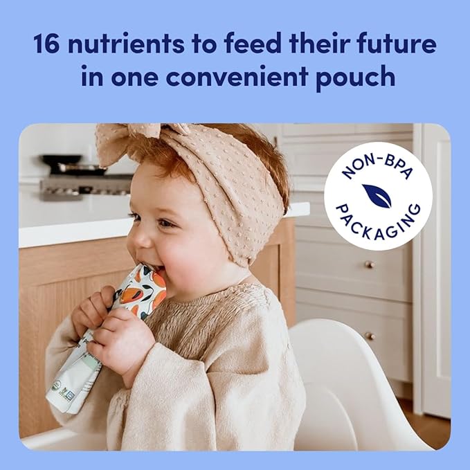 Cerebelly Baby Food Pouches ??Organic Dairy Free Smoothies for Toddlers | No Added Sugar, Fiber