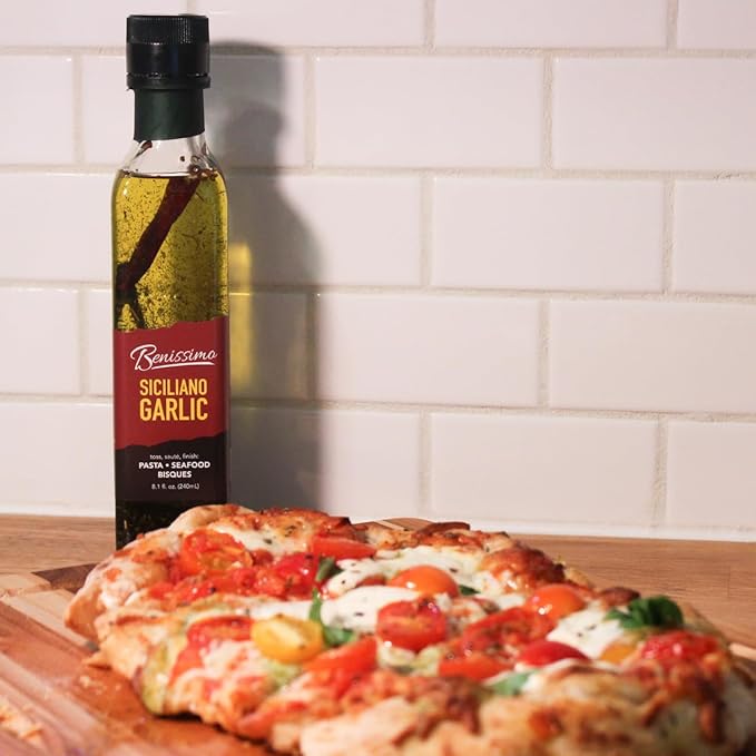 Siciliano Herb Infused Oil, All Natural Gourmet Cooking Oil with Fragrant Mediterranean Herbs