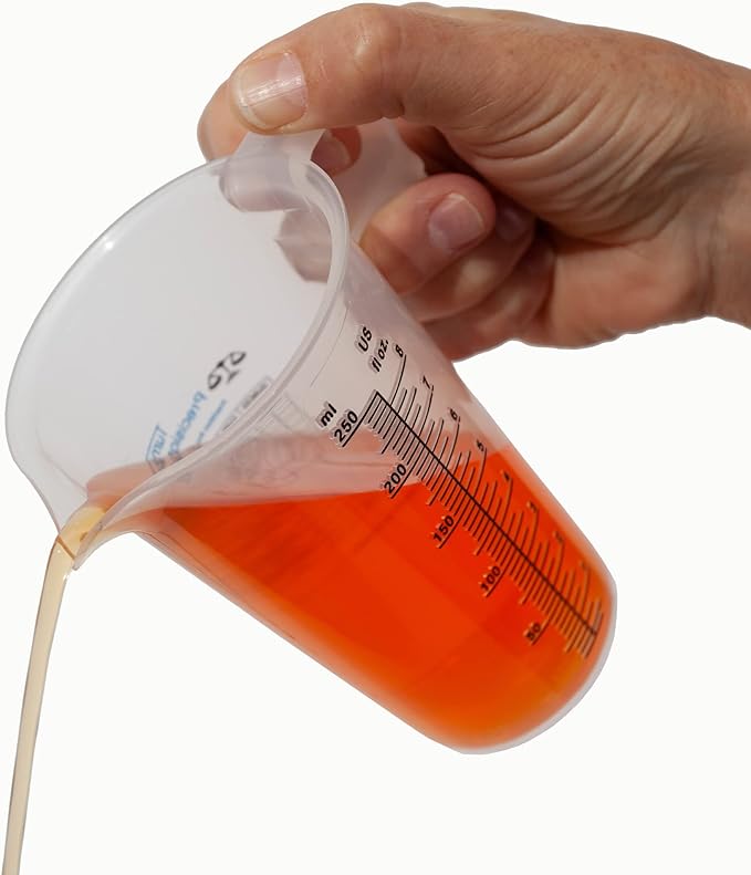 8oz 1 Cup Measure Pitcher with Convenient Conversion Chart??Food Grade - Great for Cooking, Home