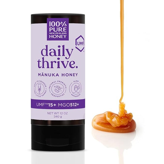 100% Pure New Zealand Honey UMF 15+ MGO 512+ Squeezy Manuka Honey Raw & Unfiltered Certified Award