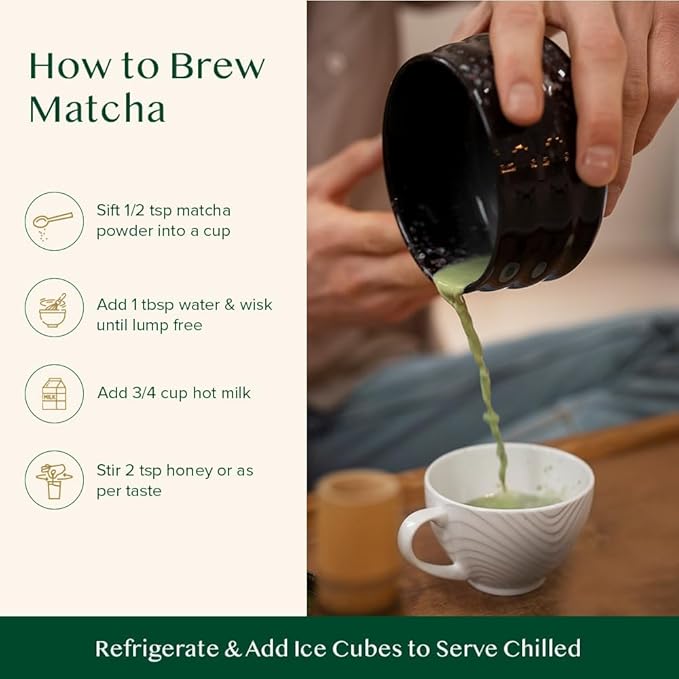 VAHDAM, Japanese Matcha Tea Powder (50 Cups,3.53oz) Sourced from Japan | Authentic Japanese Matcha