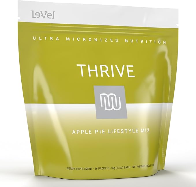 Thrive Protein Shake | 16 Packets (35g Each) | Gluten-Free, Pea Protein Blend, Probiotics, Fiber &