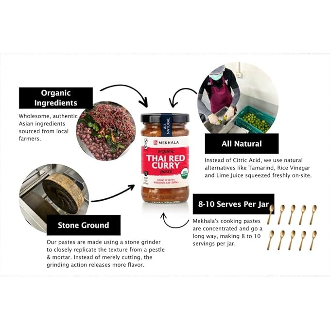 Mekhala Organic Gluten-Free Thai Yellow Curry Paste 3.53oz