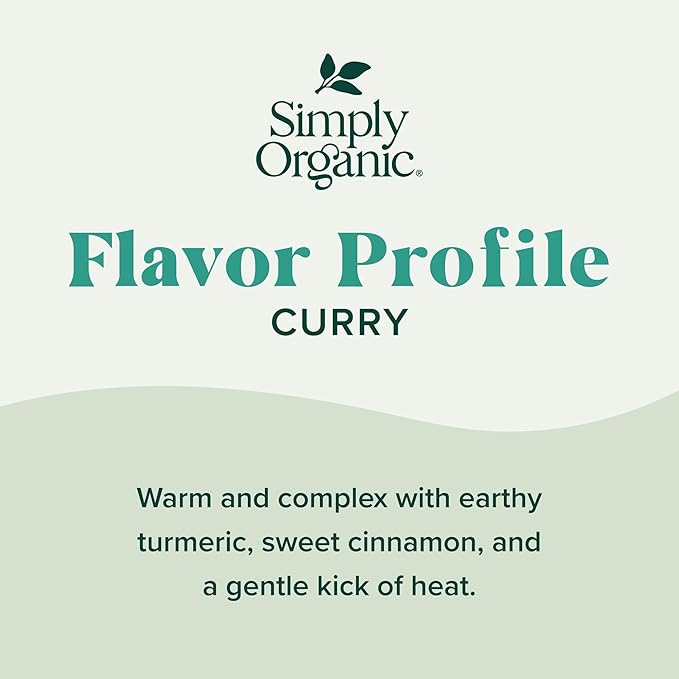 Simply Organic Certified Organic Curry Powder, 3-Ounce 3-Pack, Aromatic Blend 11 Indian Cooking