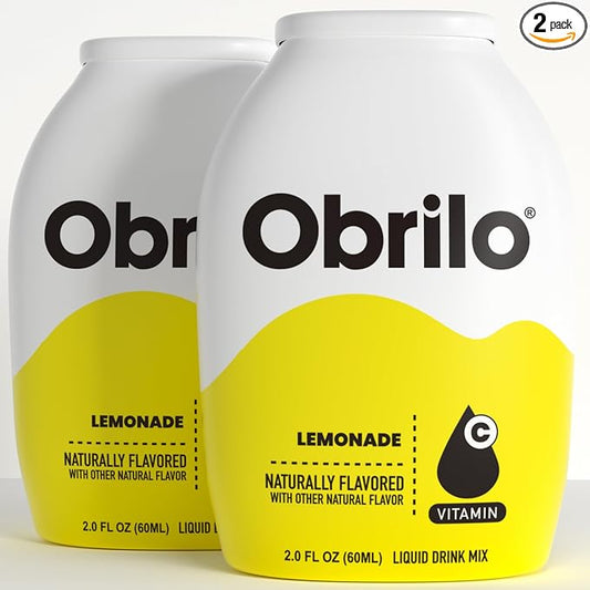 Obrilo Water Enhancer Liquid Flavoring Drops - ZERO Sugar/Calorie, Dye Free, Naturally Flavored