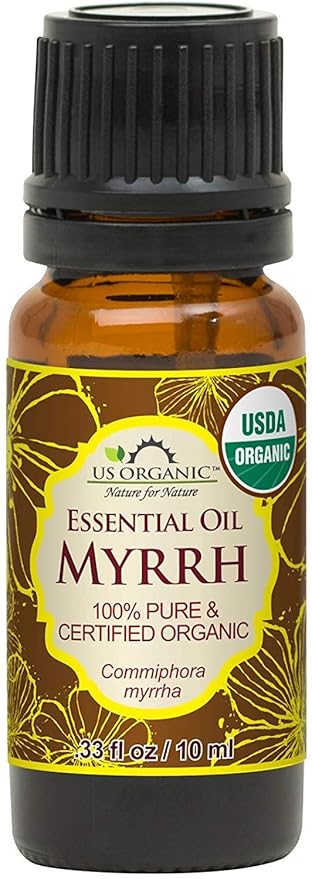 US Organic 100% Genuine Myrrh Essential Oil - Sourced from The Horn of Africa, USDA Certified