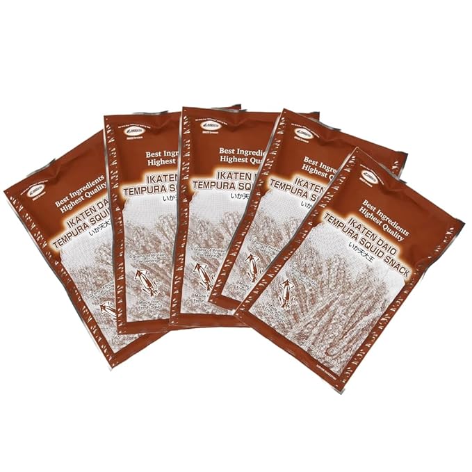 Maruesu Ikaten Daio Tempura Squid Snack, 1.87 Ounce (Pack of 5)