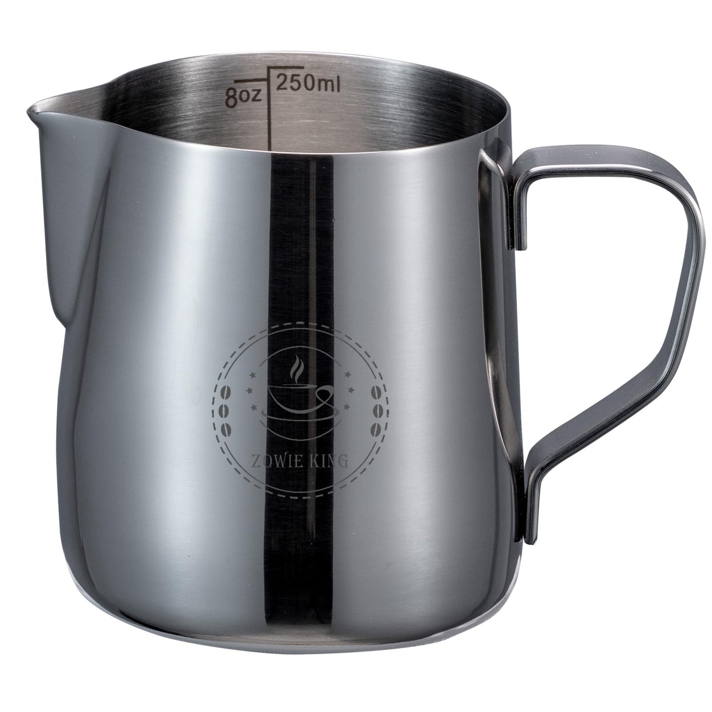 8oz Milk Frothing Pitcher, Stainless Steel Espresso Steamer Frother Cup