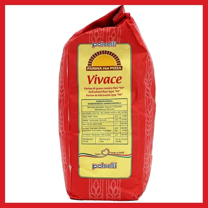 Vivace, Tipo "00" Double Zero Flour, OO Flour, Napoletana, Romana, Traditional Pizza Dough Mix