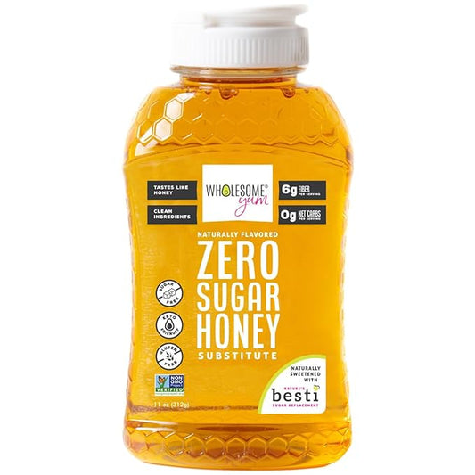 Wholesome Yum Zero Sugar Honey Substitute (Keto) - Natural Sugar Free Honey Alternative With Monk