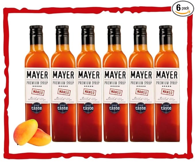 Mayer Premium Artisan Mango Syrups ??Award-Winning, Only Real Mangoes and 3 Natural Ingredients