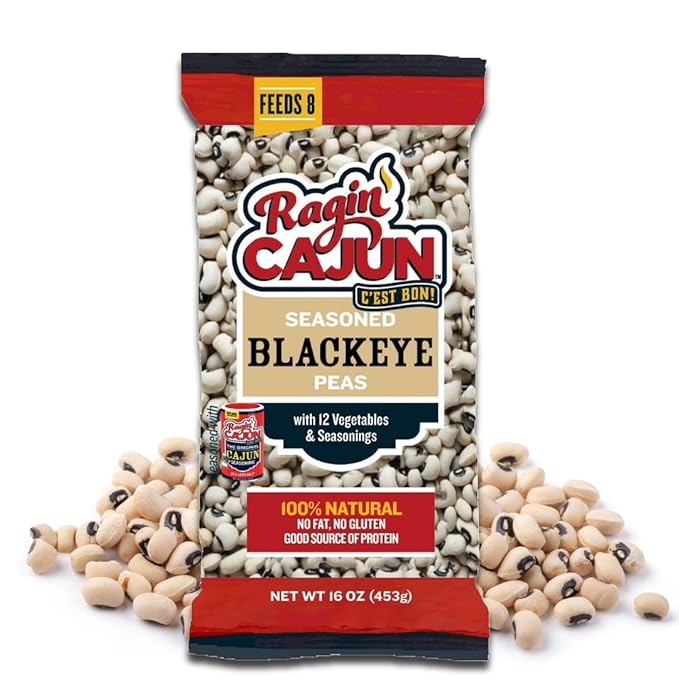 Seasoned Blackeye Beans 16 oz Ragin' Cajun (Pack of 6)