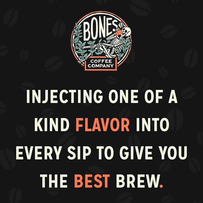 Bones Coffee Company Frankenbones, Hazelnut Chocolate Flavored Coffee Pods, Low Acid Medium Roast