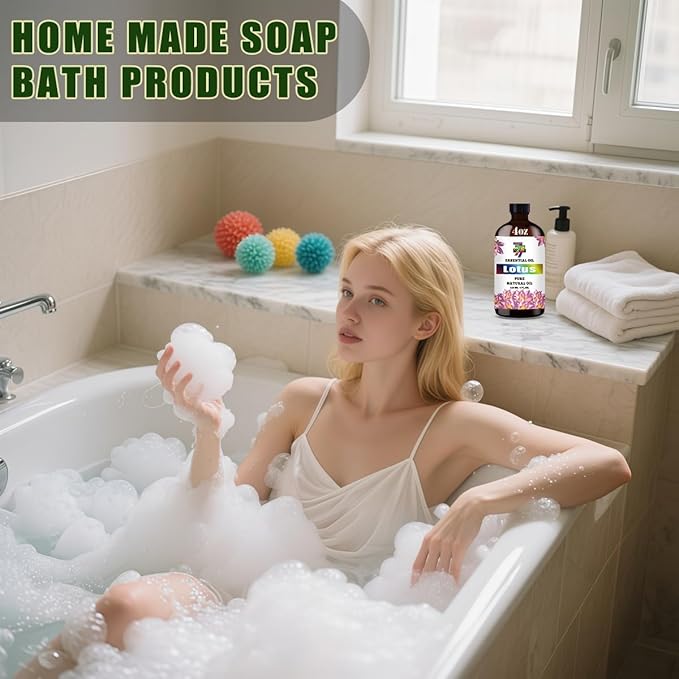 Lotus Essential Oil (4 oz/120 ml) ??Lotus Oils for Aromatherapy, diffusers, humidifiers, Home