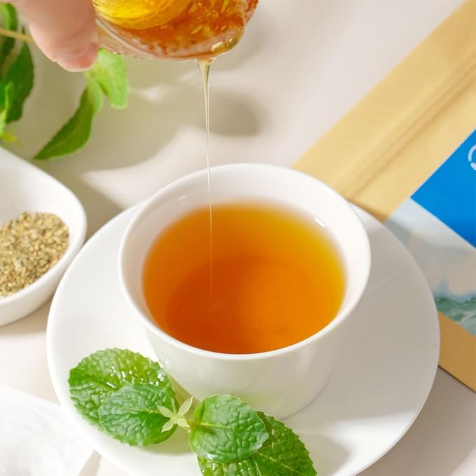 WT WEETEE Licorice Mint Tea Bags 100 Counts, Made 100% Natural & Pure Peppermint & Licorice Root