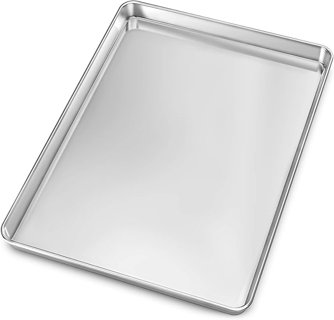Baking Sheet, Yododo Stainless Steel Baking Pans Tray Cookie Sheet Toaster Oven Tray Pan Cookie