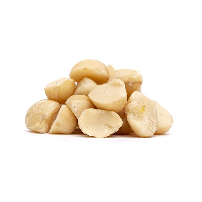 Hamakua Macadamia Nuts - No Salt Baking Macadamias (1.25 lb) - Natural Eco-Friendly Large Hawaiian Grown Dry Roasted Half and Whole Macadamias