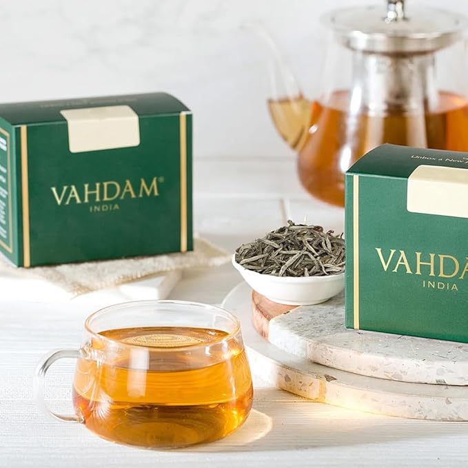 VAHDAM, Imperial White Tea Leaves From Himalayas (25 Cups/1.76oz) High Elevation Grown, White Tea