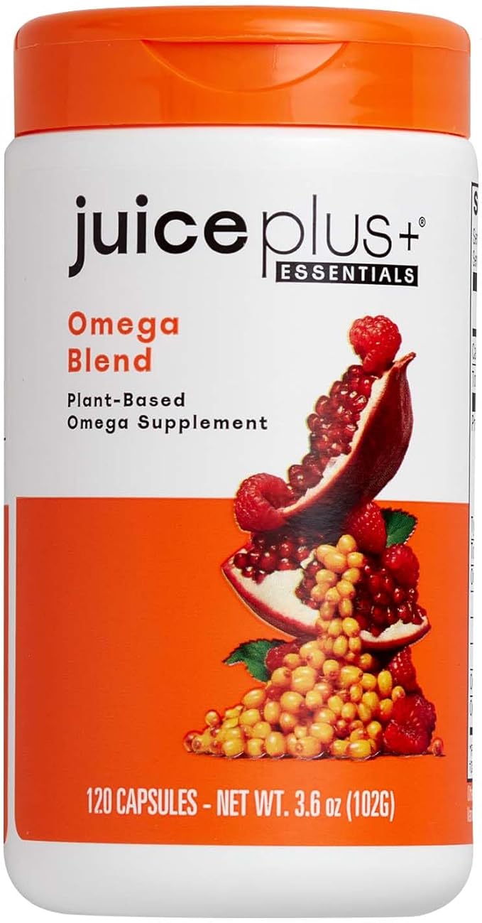 Juice Plus+ Omega Blend - Vegan, Fish-Less, No Aftertaste - Omega 3, 5, 6, 7 & 9 Fatty Acids from