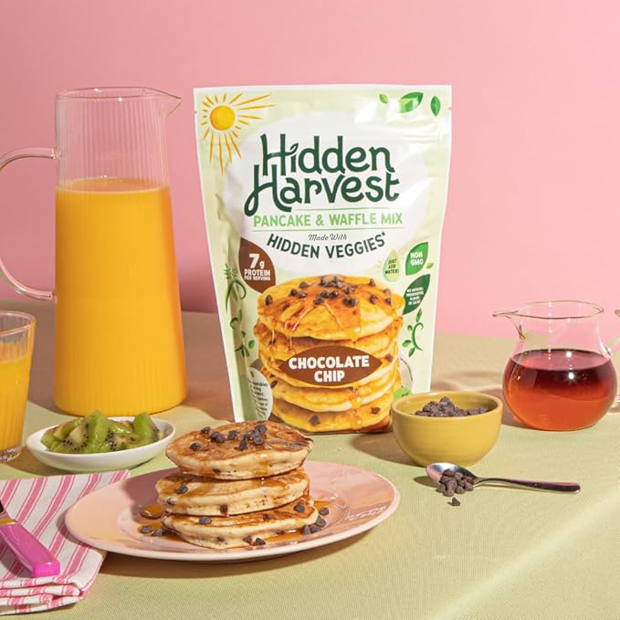 Hidden Harvest Chocolate Pancake & Waffle Mixes: Non-GMO Project Verified, Made with Hidden Veggies