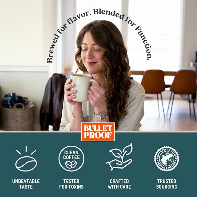 Bulletproof The High Achiever Single-Serve Pods, 72 count, Medium-Dark Roast Enhanced Coffee with