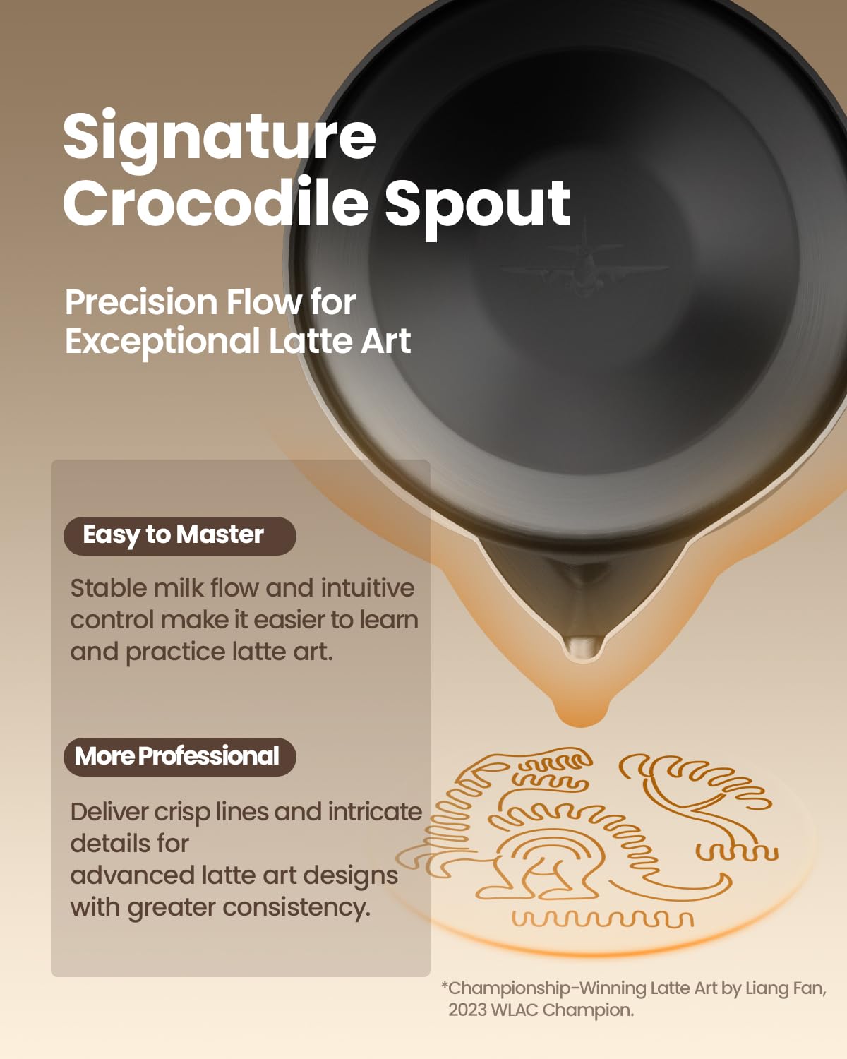 MHW-3BOMBER Latte Art Pitcher Stainless Steel Milk Frothing Pitcher Steamed Espresso Cup Barista