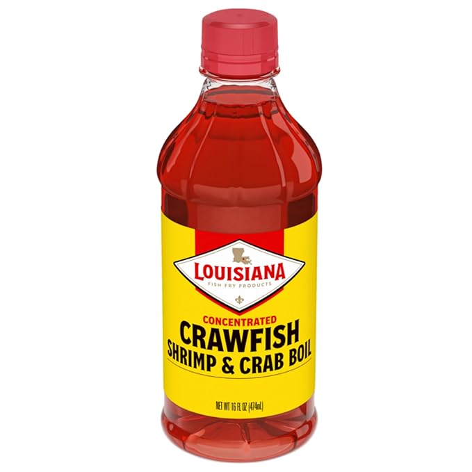 Louisiana Fish Fry Products Crawfish, Shrimp & Crab Concentrated Liquid Boil Seasoning - Spicy &
