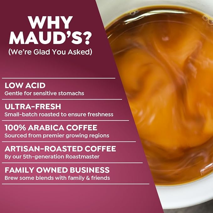 Maud's Bold Dark Roast Coffee Pods Variety Pack, 40 ct, 8 Assorted Dark Roast Flavors in Recyclable