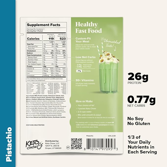 Keto Chow Premium Kit | Keto Meal Replacement Shake Powder | Nutritionally Complete | Low Carb
