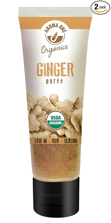 Aroma One Ginger Puree Paste - Organic Herb Concentrate for Cooking, Seasoning & Sauces - Fresh