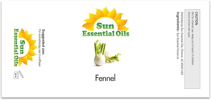Sun Essential Oils Fennel Essential Oil ??Pure Aromatherapy for Diffusers (4 oz)