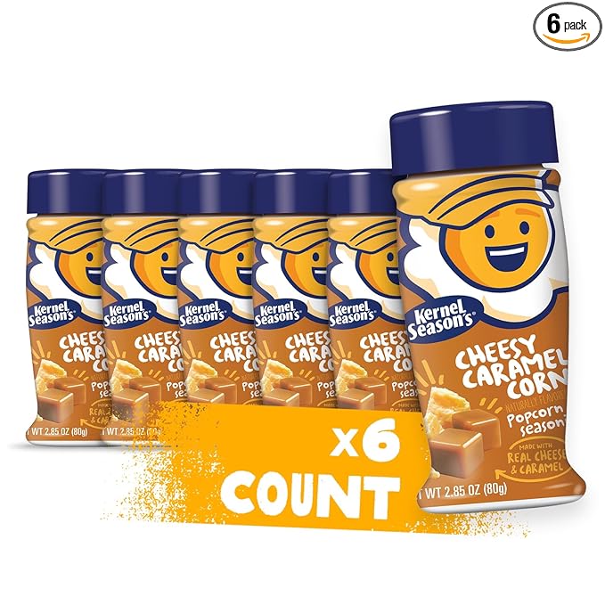 Kernel Season's Popcorn Seasoning, Cheesy Caramel Corn, 2.85 Ounce (Pack of 6)