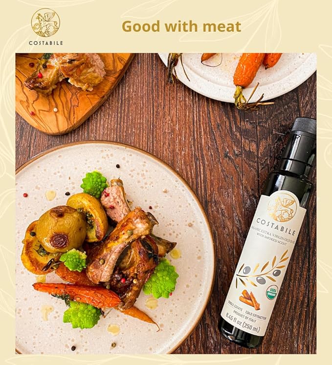 Smoked Olive Oil - Extra Virgin Italian Quality Olive Oil. Ideal for Infusing Rich Smoked Taste