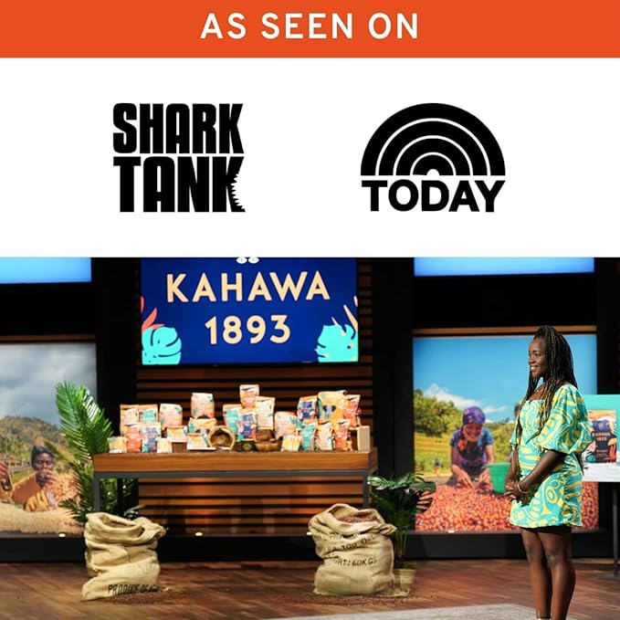 Kahawa 1893 Dark Roast Coffee K-Cup Pods Serengeti Blend (20 Count) - As Seen on Shark Tank, Low
