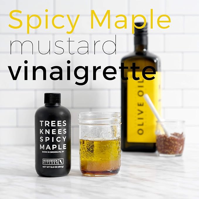 Trees Knees Spicy Maple, Organic Maple Syrup Infused with Habanero Peppers, 11.5 Ounce Bottle