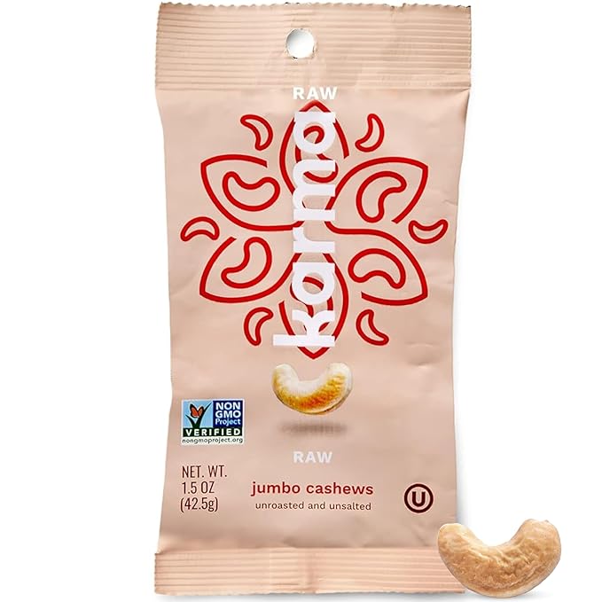 Raw Jumbo Cashews by Karma Nuts, Whole, Vegan, Gluten Free, Low Net Carb, Natural, No Sugar Added