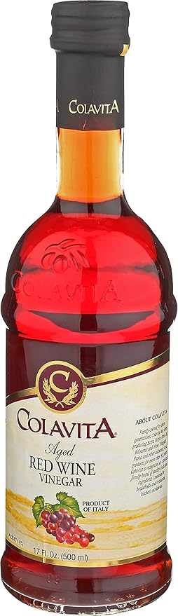 Colavita Red Wine Vinegar Red Wine Vinegar Pack of 2 Glass Bottle