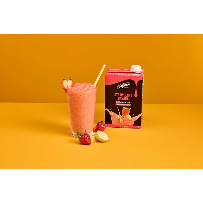 DaVinci Gourmet Strawberry Banana Smoothie, 48 Fluid Ounces (Pack of 1)