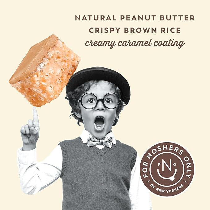 For Noshers Only Peanut Butter Bites - Gluten-Free, Vegan, Kosher Snacks - Coated, Healthy Snack