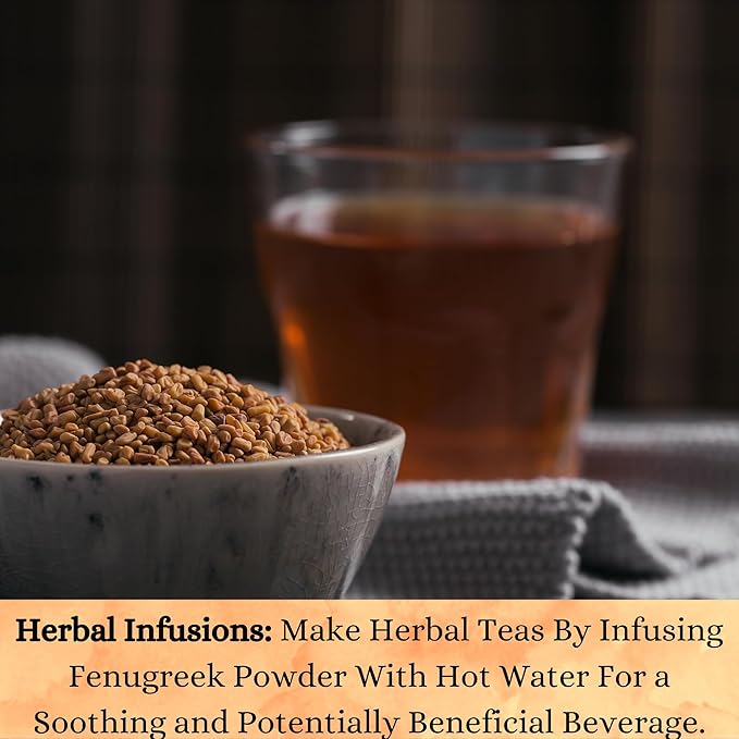 Herbs Botanica Fenugreek Powder Organic 100% Pure & Natural Methi for Hair, Skin, Cooking &